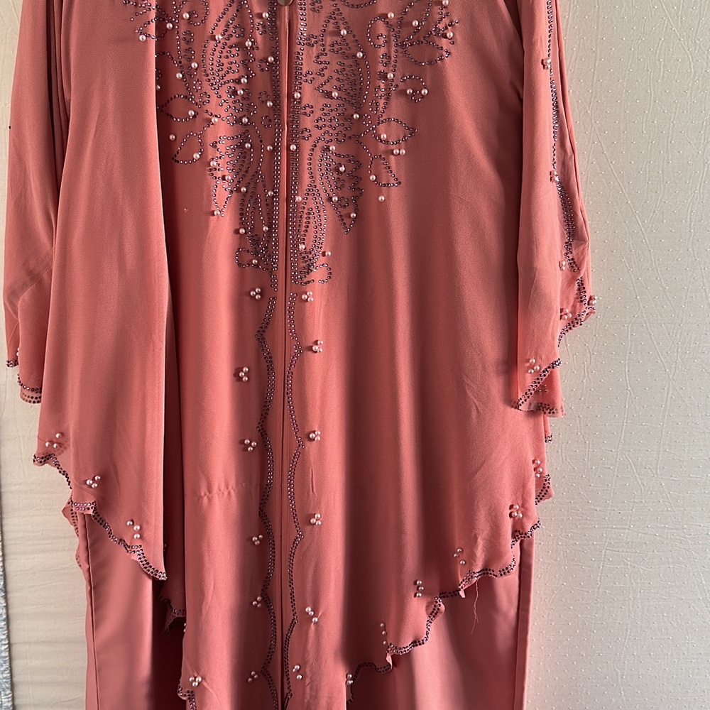 Elegant Beaded Kaftan Dress